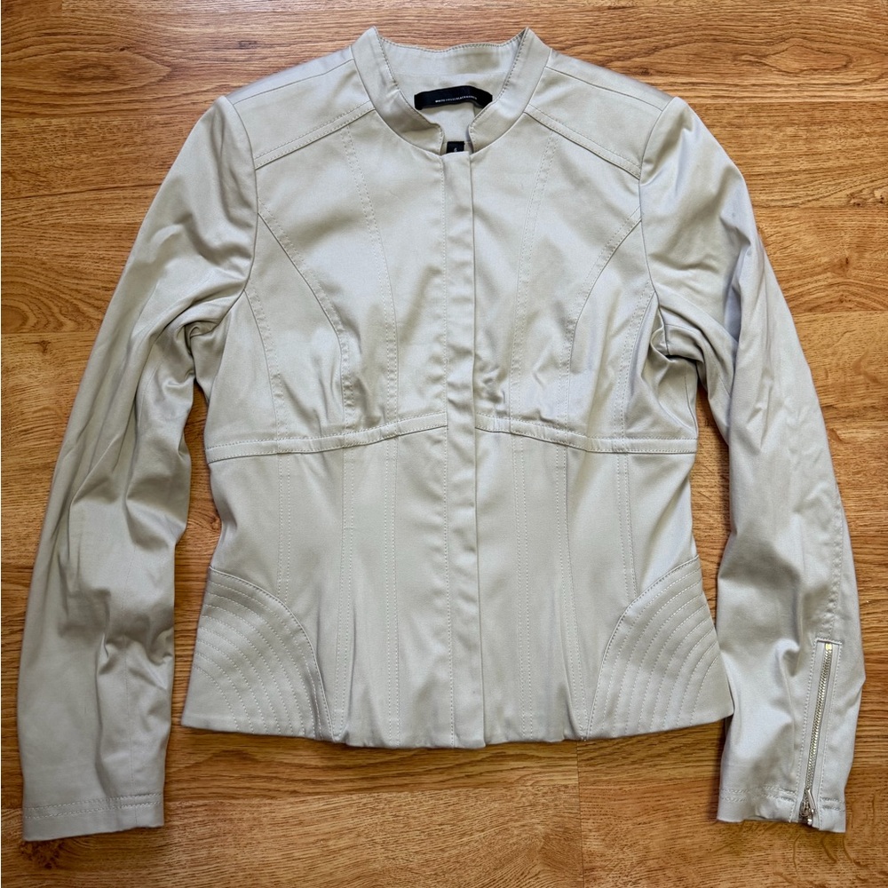White House Black Market Stone Utility Jacket Size S